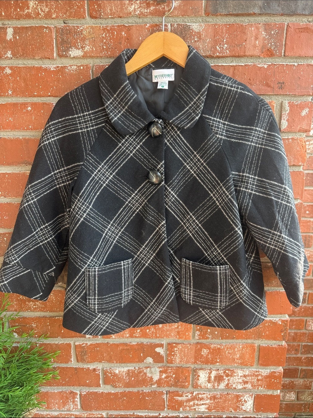 Motherhood Maternity Black and White Jacket